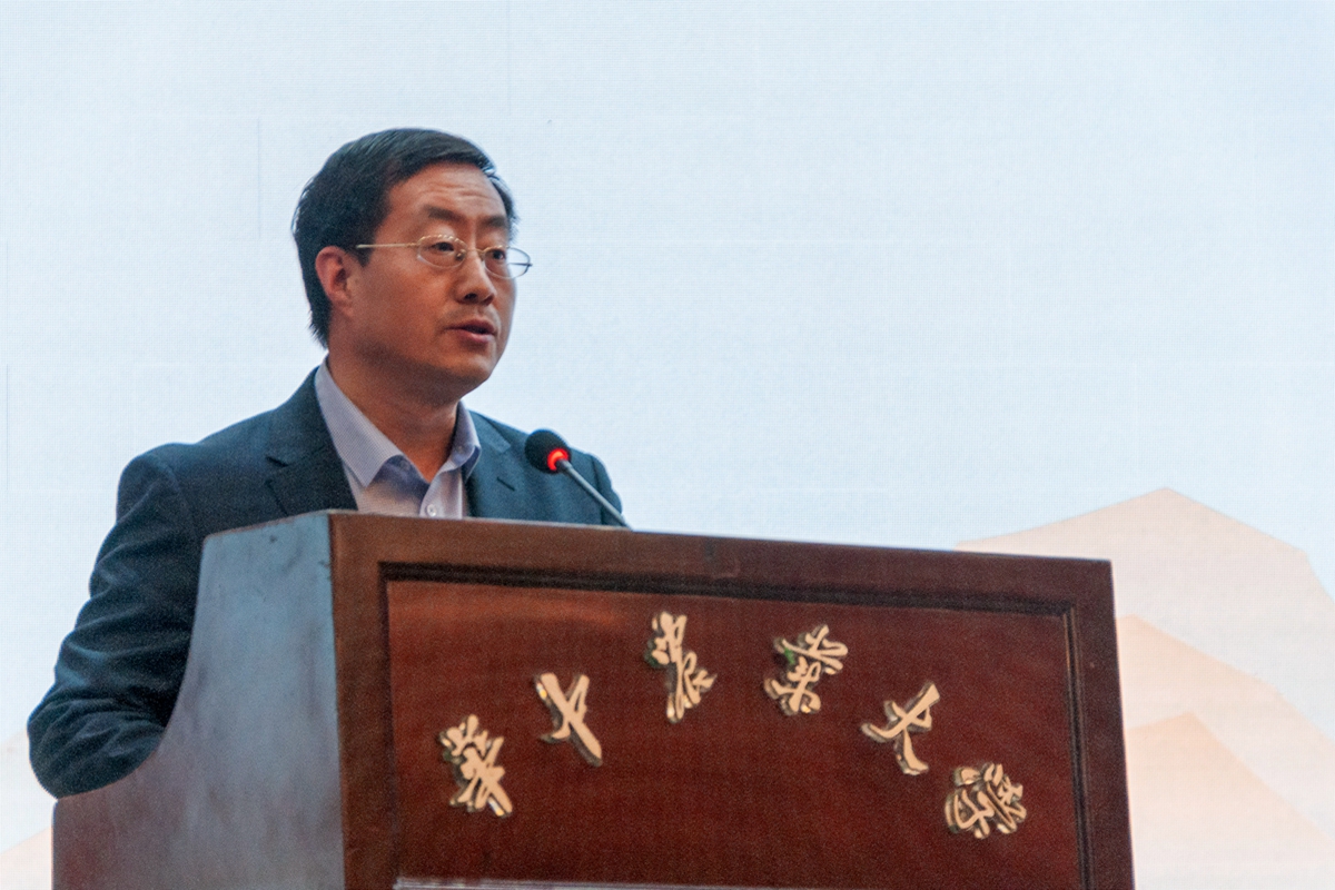13 网投十大信誉排名(中国)有限公司经理梁伟军致闭幕词【学通社记者 沈雨霏 摄】